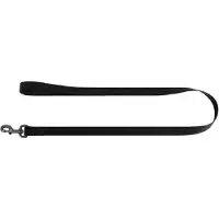 Waudog Waterproof Hondenlijn / Hondenriem - Collartex - Zwart - Breedte: 1,5 cm - Lengte: 122 cm - Geschikt voor middelgrote honden