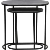Light & Living bijzettafel bocov 53x26x53cm - set van 2