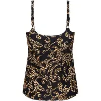 AMOENA Sri Lanka Prothese Tankini Top 71706 TA C0472 C0472 - black/gold - maat EU 42C / FR 42C