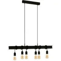 Eglo Hanglamp Townshend 6 Zwart 6xe27 60w