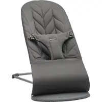 BabyBjörn Baby wipstoeltje, Rocker Bliss geweven Petal dekbed, antraciet