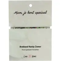 Ruben Robijn Hartje zomer armband Robijn in Zoisiet - Moederdag
