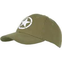 Fostex Garments - Baseball cap Allied Star WWII (kleur: Groen / maat: NVT)