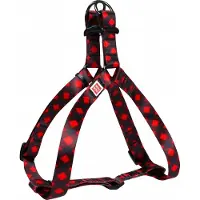 Waudog Red Tartan Harnas / Hondentuigje - Nylon - Gratis QR Tag - Breedte: 25 mm - Borstomtrek: 60 - 90 cm (GELIEVE ALVORENS BESTELLEN OPMETEN)