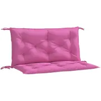 vidaXL Tuinbankkussens 2 st 100x50x7 cm stof roze