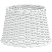 vidaXL Lampenkap Ø40x26 cm wicker wit