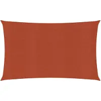 vidaXL Zonnezeil 160 g/m² 3x6 m HDPE terracottakleurig