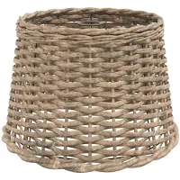 vidaXL Plafondlampenkap Ø40x26 cm wicker bruin