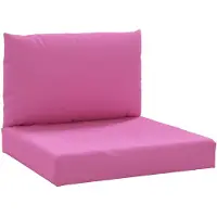 vidaXL Palletkussens 2 st oxford stof roze