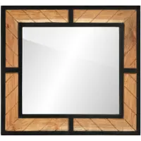 vidaXL Badspiegel, 60x1x55 cm, massief acaciahout