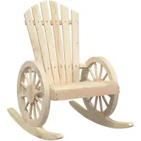 vidaXL Adirondack-schommelstoel, massief grenenhout