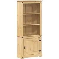 vidaXL Hoge kast Corona, 74x38x170 cm, massief grenenhout