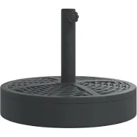 vidaXL Parasolvoet voor stokken van Ø38 / 48 mm 25 kg rond