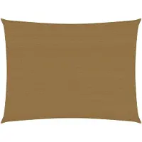 vidaXL Zonnezeil 160 g/m² 4x5 m HDPE taupe