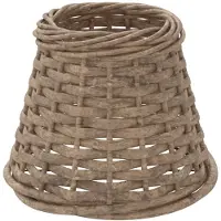 vidaXL Lampenkap bruin, Ø15x12 cm, gevlochten riet