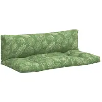 vidaXL Palletkussens 2 st bladpatroon oxford stof
