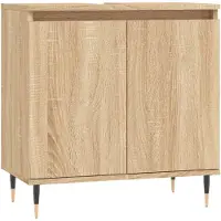 vidaXL Badkamerkast 58x33x60 cm bewerkt hout sonoma eikenkleurig