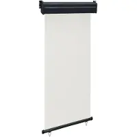 vidaXL Balkonscherm 105x250 cm crèmekleurig