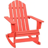 vidaXL Schommelstoel Adirondack massief vurenhout rood