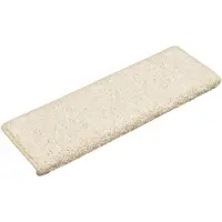 vidaXL Trapmatten 15 st 65x21x4 cm Wit Rechthoekige Rand