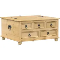 vidaXL Opbergbox Corona 90x78x45 cm massief grenenhout