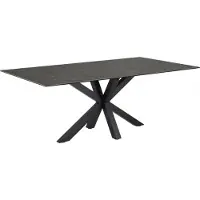Molecule Heaven eettafel 200x100 zwart keramiek