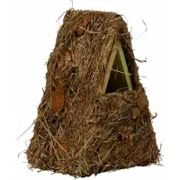 Best for birds Vogelhuis/nestkast groene takjes en mos 24 cm - Vogelhuisjes