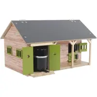 Kids Globe Paardenstal met 2 Boxen en Berging 1:32