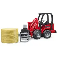 BRUDER Shovel Schaeffer 2630 Balengrijper Met Ronde Hooibaal