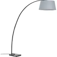 Beliani BENUE - Staande lamp - Grijs - Metaal