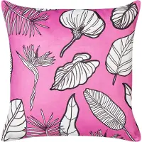 Beliani MALVA - Sierkussen-Roze-Fluweel