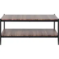 Beliani AVOCA - Salontafel-Donkere houtkleur-MDF