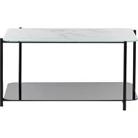 Beliani GLOSTER - Salontafel-Zwart-Veiligheidsglas
