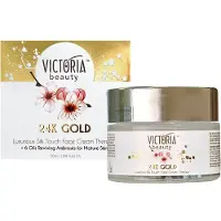 Victoria Natuurlijke satijnen anti-age gezicht creme met 24K goud - rijke olien - hyaluron - niacinamide 50ml