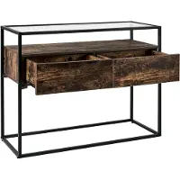Beliani MAUK - Consoletafel-Zwart-MDF