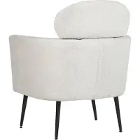 Beliani SOBY - Fauteuil-Wit-Polyester