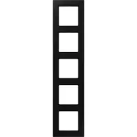 JUNG Accessoires schakelprogramma, Frame A 550 A5585BFSWM 5-voudig grafiet zwart