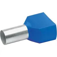 Klauke 87714 Dubbele adereindhulzen 16 mm² Deels geïsoleerd Blauw 100 stuk(s)
