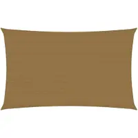 vidaXL Zonnezeil 160 g/m² 5x8 m HDPE taupe