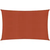 vidaXL Zonnezeil 160 g/m² 5x6 m HDPE terracottakleurig