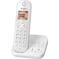 Panasonic vast telefoonapparaat KX-TGC420, met antwoordapparaat, kleur: wit