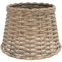 vidaXL Plafondlampenkap Ø25x17 cm wicker bruin