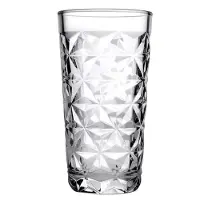 Pasabahce Estrella Longdrinkglazen – Set van 4 – 360 ml – Reliëf Drinkglazen – Vaatwasserbestendig