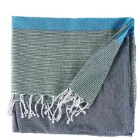 Gift Decor Multifunctionele sjaal Strepen Blauw (160 x 200 cm)