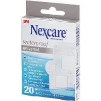 3M Nexcare Universal Waterproof Pleisters | Douchepleisters | 100% waterbescherming | Ultradun | Latexvrij | 3 maten 20 St Pleister