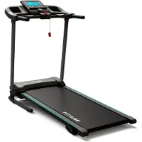 FITAGE Loopband voor Thuis - Hellingsfunctie - Bluetooth - 1-12 km/u - Inklapbaar - 100 x 64 x 25 cm - Zwart