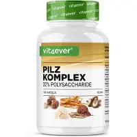 Vit4ever Paddenstoelen complex - Met 5 soorten paddenstoelen - Lions Mane, Cordyceps, Reishi, Agaricus Blazei & Shiitake - 32% Polysacharide - 180 capsules met 750 mg extract -