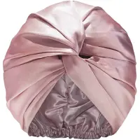 Slip Pure Silk Turban Pink Handdoek 1 st