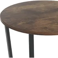 Beliani ORICK - Bijzettafel-Donkere houtkleur-MDF