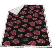 Naruto Fleeceplaid, Red Cloud - 130 x 170 cm - Sherpa Fleece